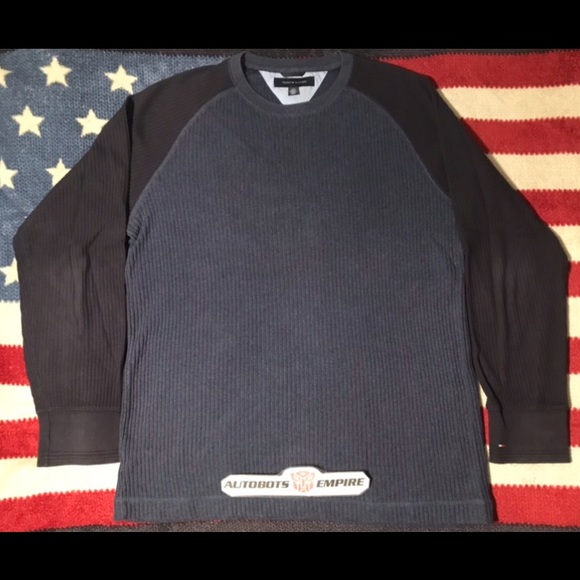 Vintage Tommy Hilfiger Crew Piping Sweater L rlpc pwing rlx sportsman yacht thj - Picture 1 of 6
